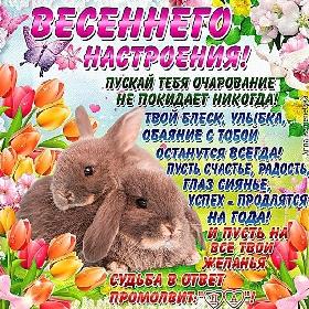 Пожелания На Весну. Красивые открытки и картинки