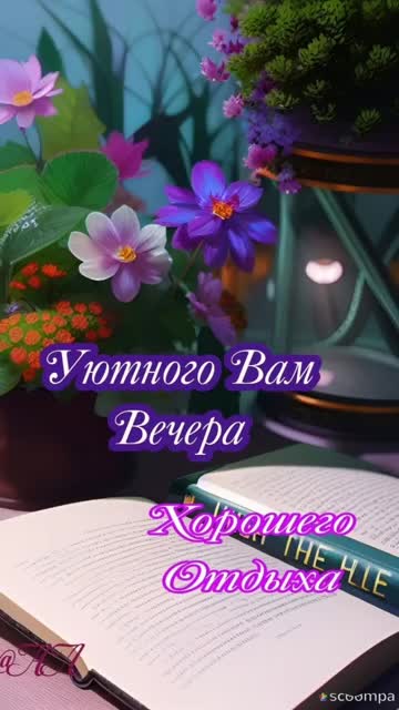 Пусть вечер будет немного загадочным и просто волшебным... Добрый вечер. [Добрый вечер музыкальные поздравления]