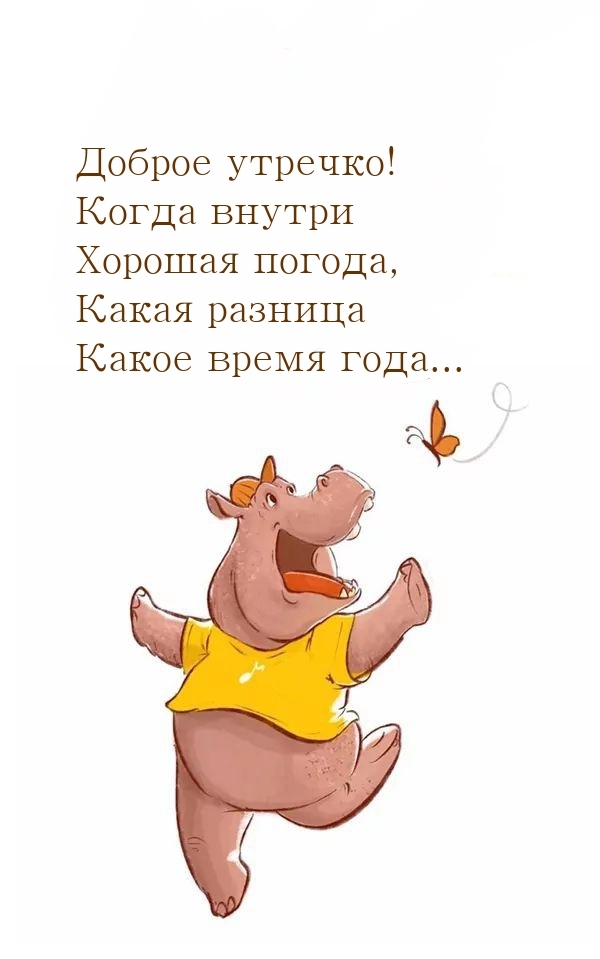 Доброе утречко! Внутри хорошая погода