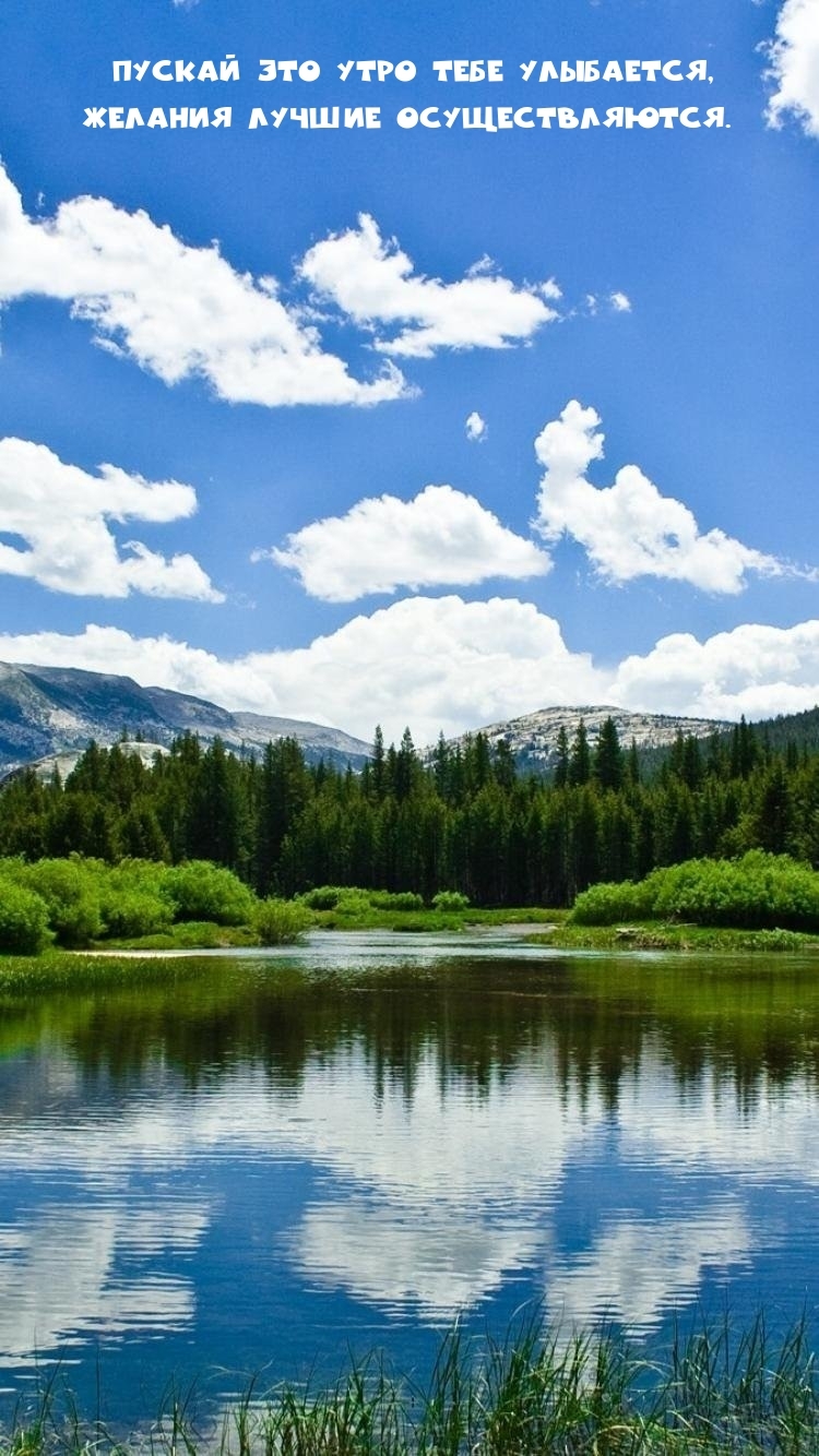 Пускай это утро тебе улыбается, желания лучшие осуществляются.