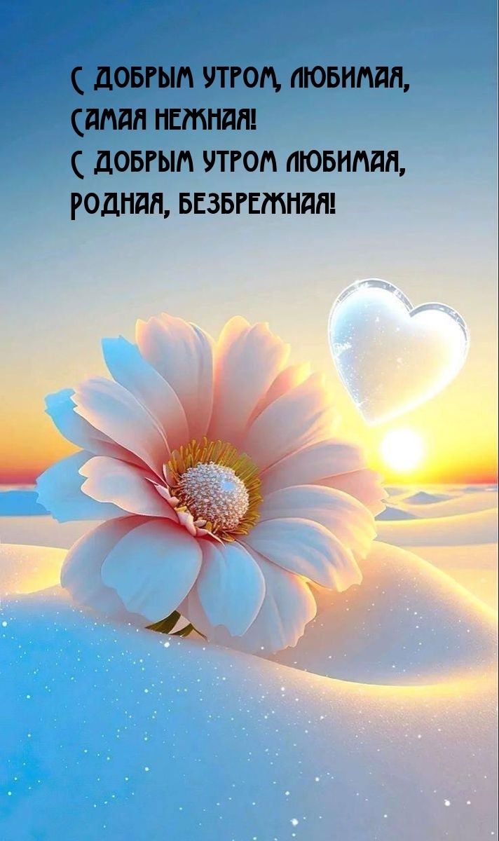 С добрым утром, любимая, самая нежная!