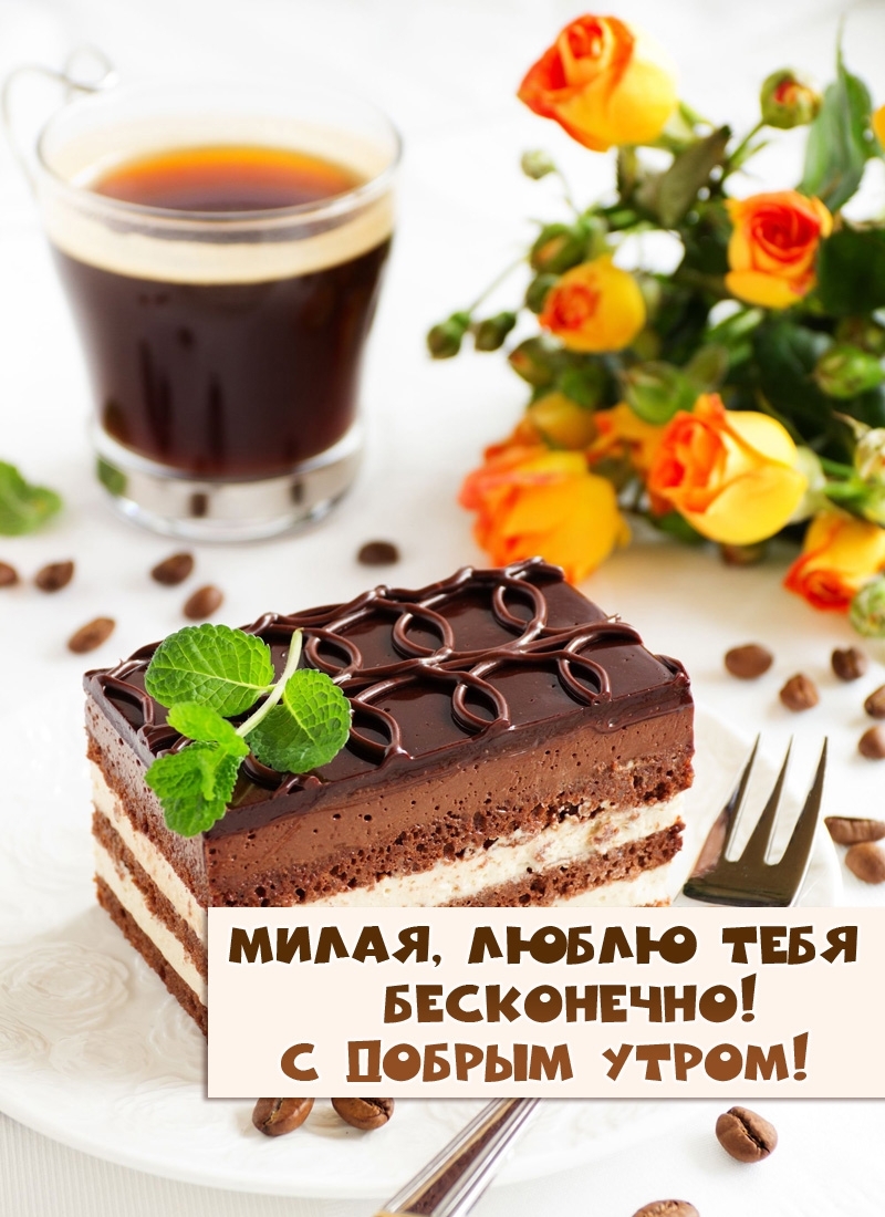 Милая, люблю тебя бесконечно! С добрым утром!