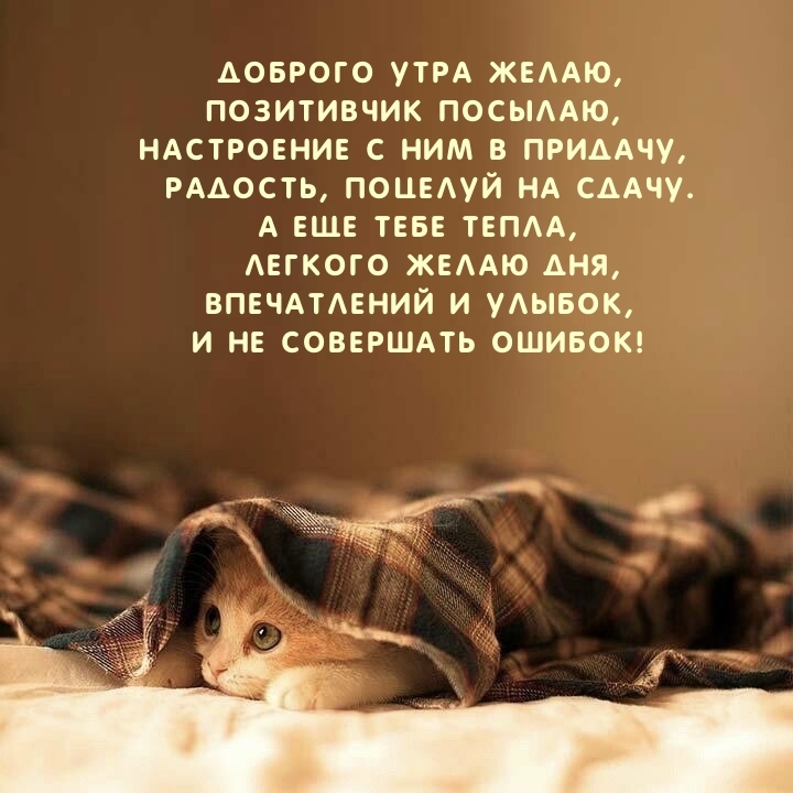 Доброго утра желаю, позитивчик посылаю