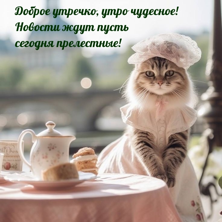 Доброе утречко, утро чудесное! Новости ждут пусть прелестные!