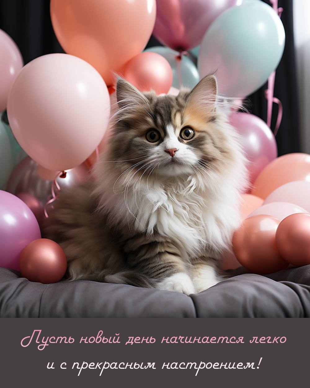 Пусть новый день начинается легко и с прекрасным настроением!