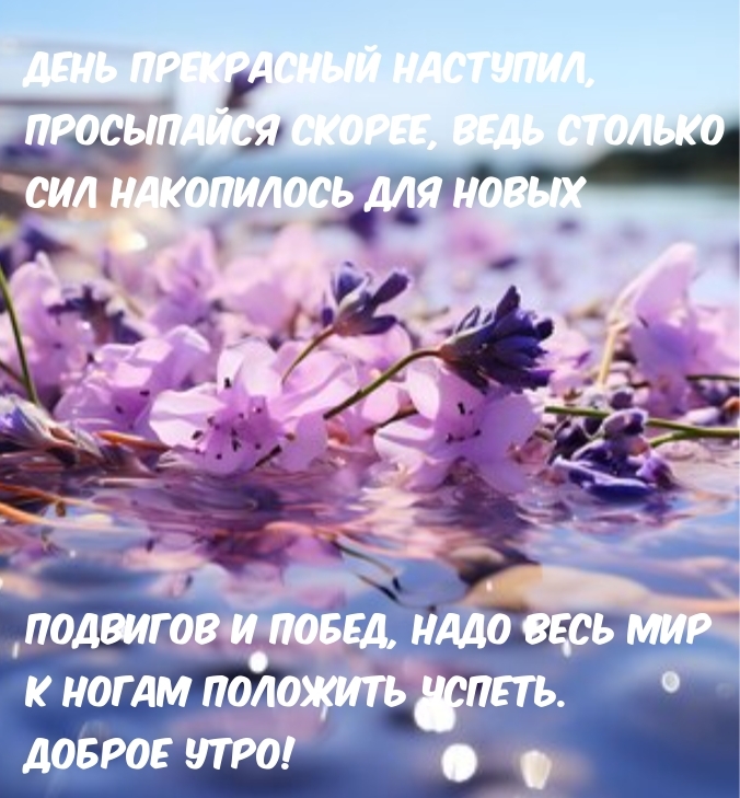 День прекрасный наступил, просыпайся скорее