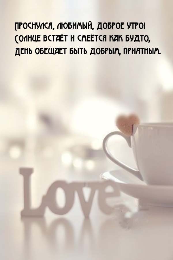 Проснулся, любимый, доброе утро! Солнце встает и смеется