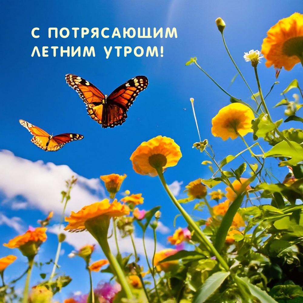 С потрясающим летним утром!