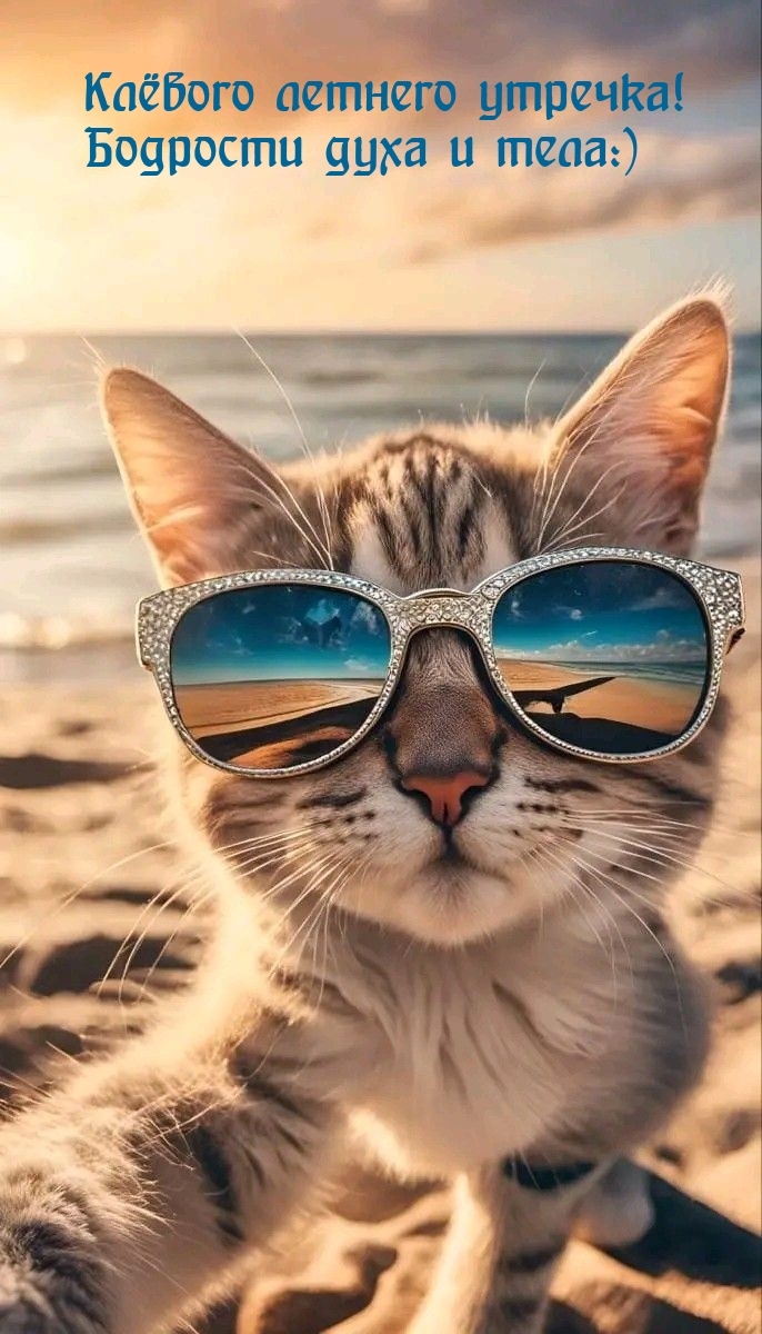Клевого летнего утречка! Бодрости духа и тела:)