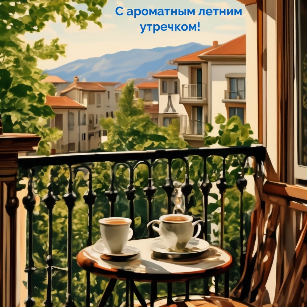 С ароматным летним утречком!
