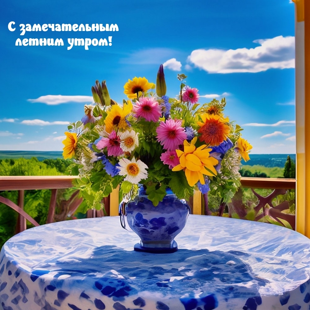 С замечательным летним утром!