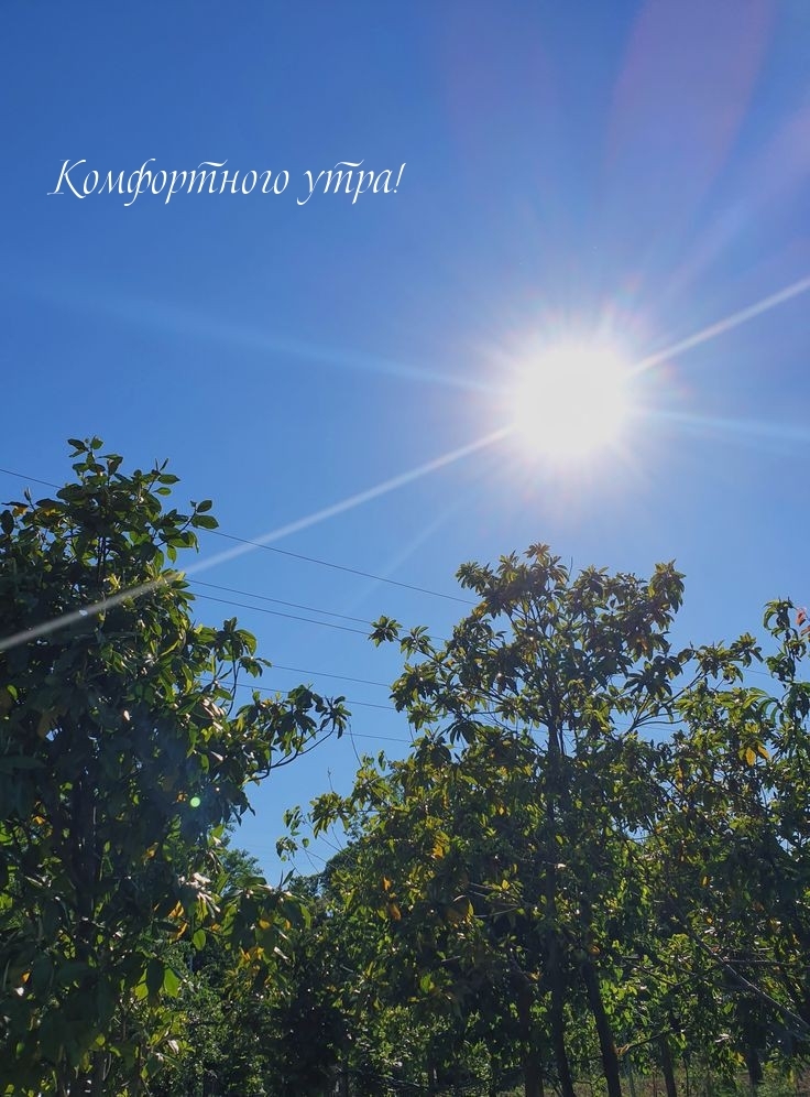 Комфортного утра!