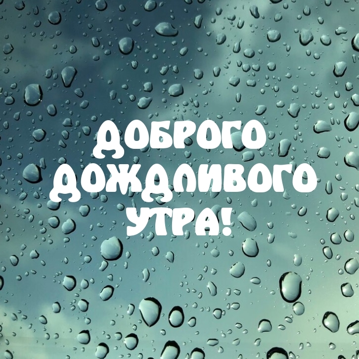 Доброго дождливого утра!