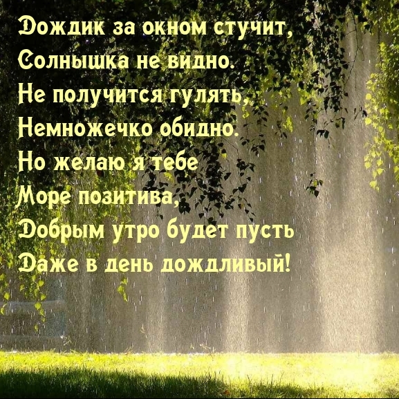 Дождик за окном стучит, солнышка не видно.