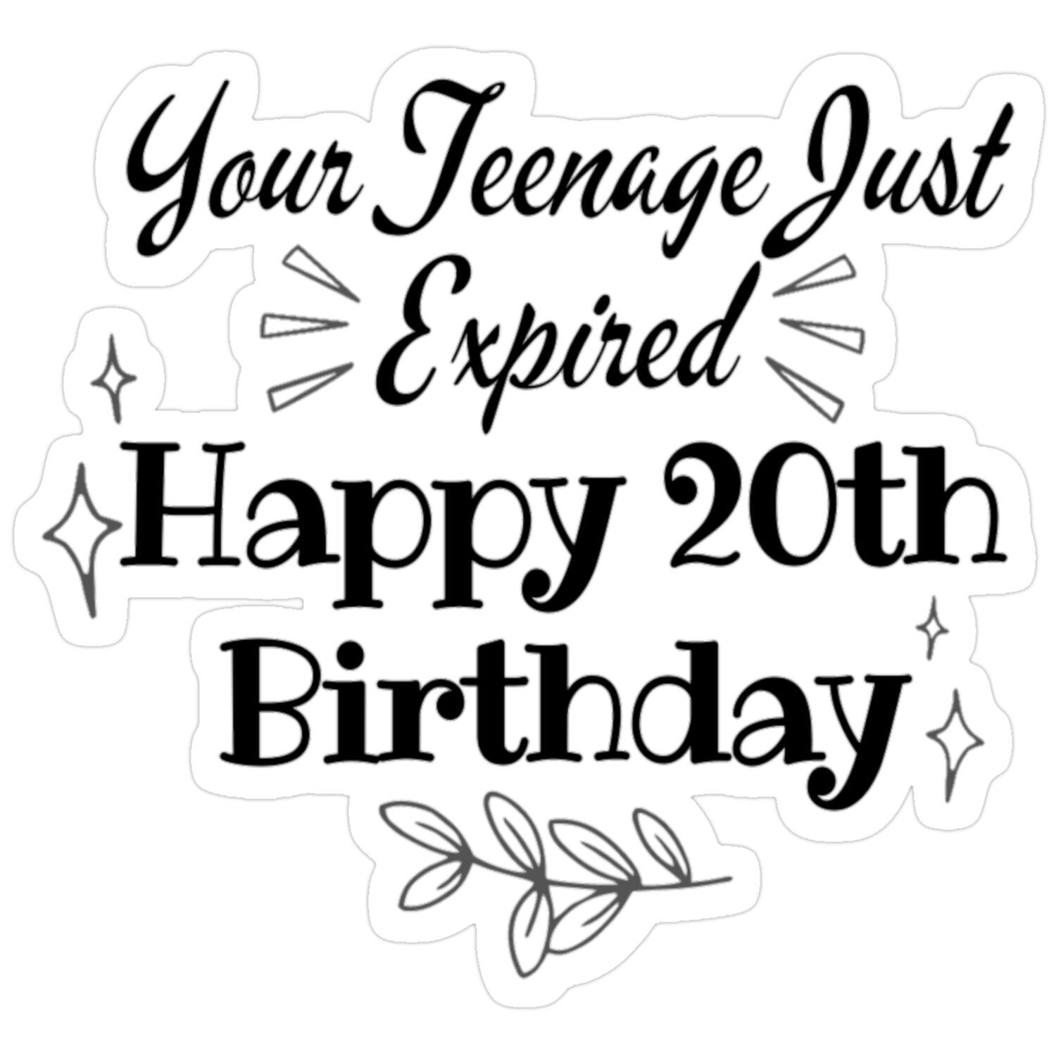 С днем рождения 20 лет на английском. Happy 20th Birthday.