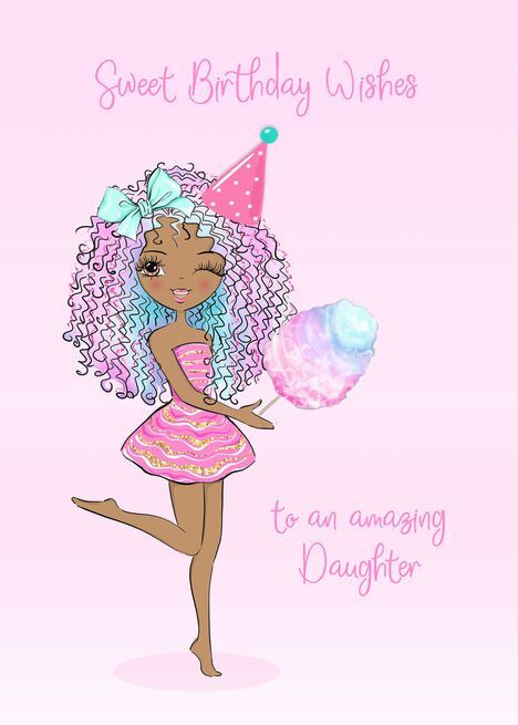 Открытка с днем рождения дочь. На английском языке. Девочка, пожелания.