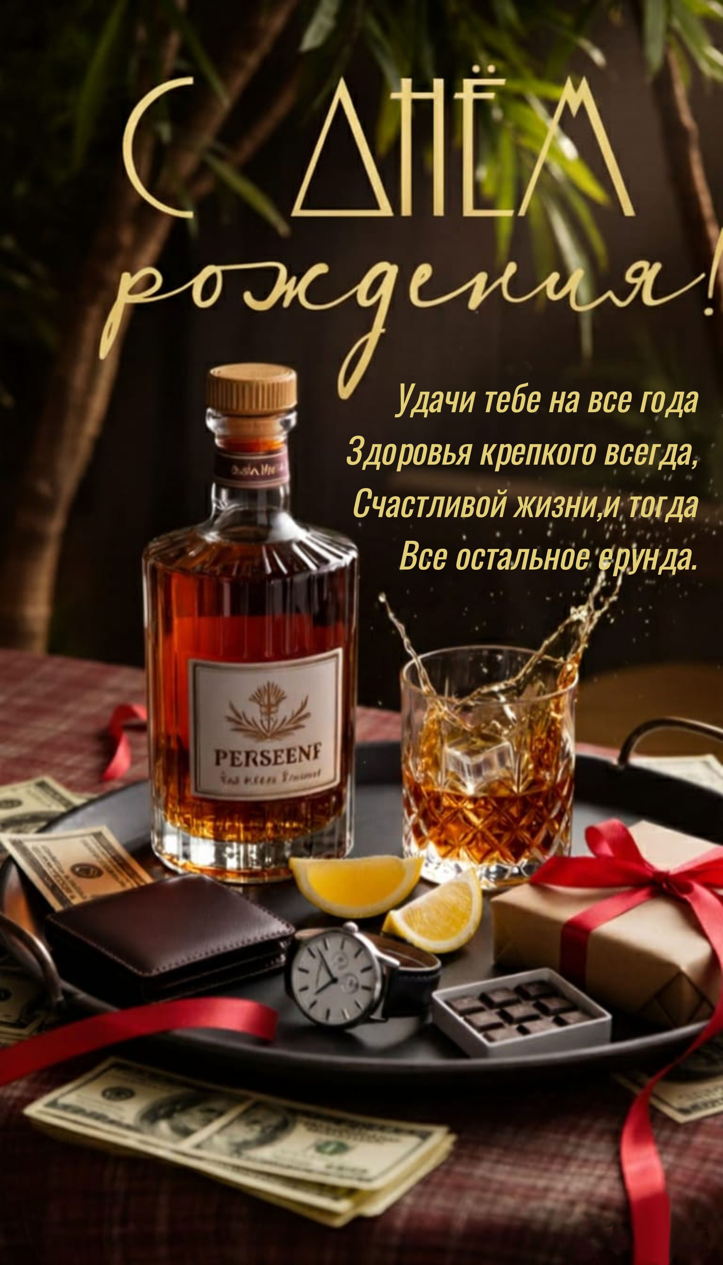 Открытка с днем рождения мужчина. Пожелания мужчине.