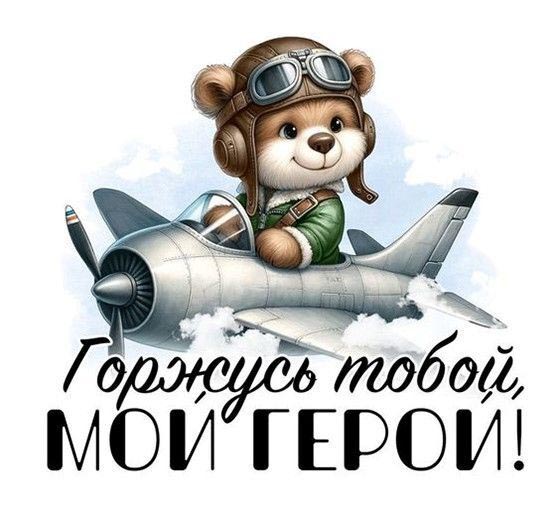 Открытка с 23 февраля День Защитника Отечества. Горжусь тобой, мой герой!