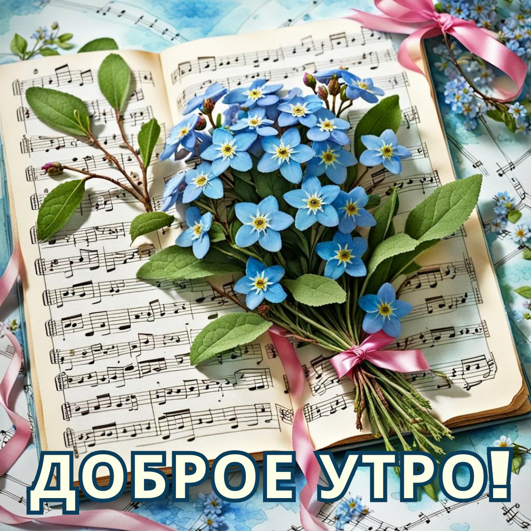 Открытка с добрым весенним утром.