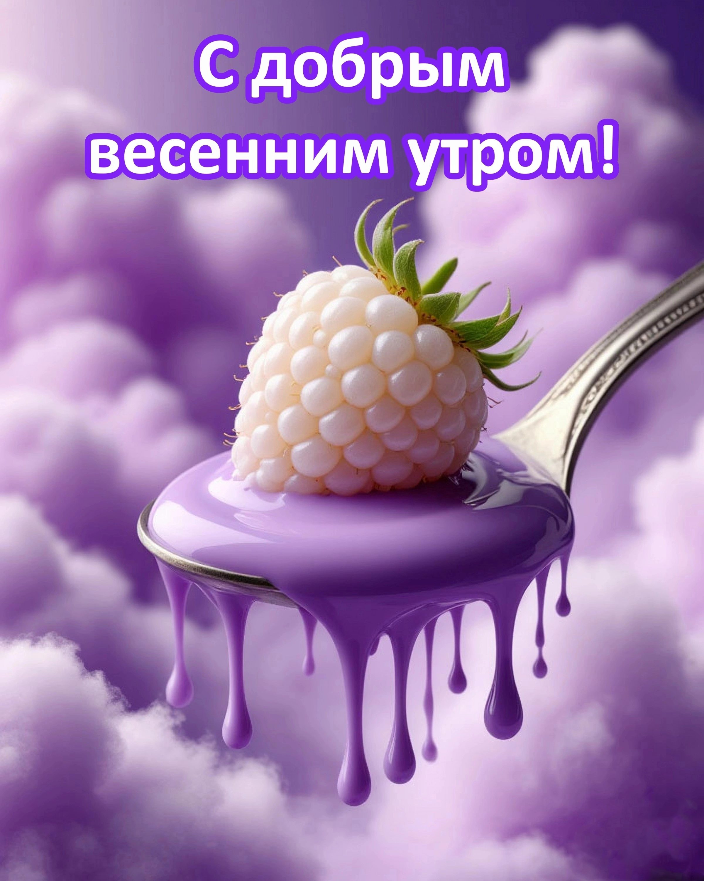 Открытка с добрым весенним утром.