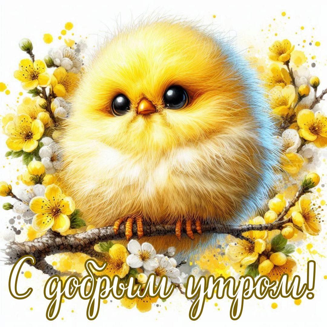 Открытка с добрым весенним утром.