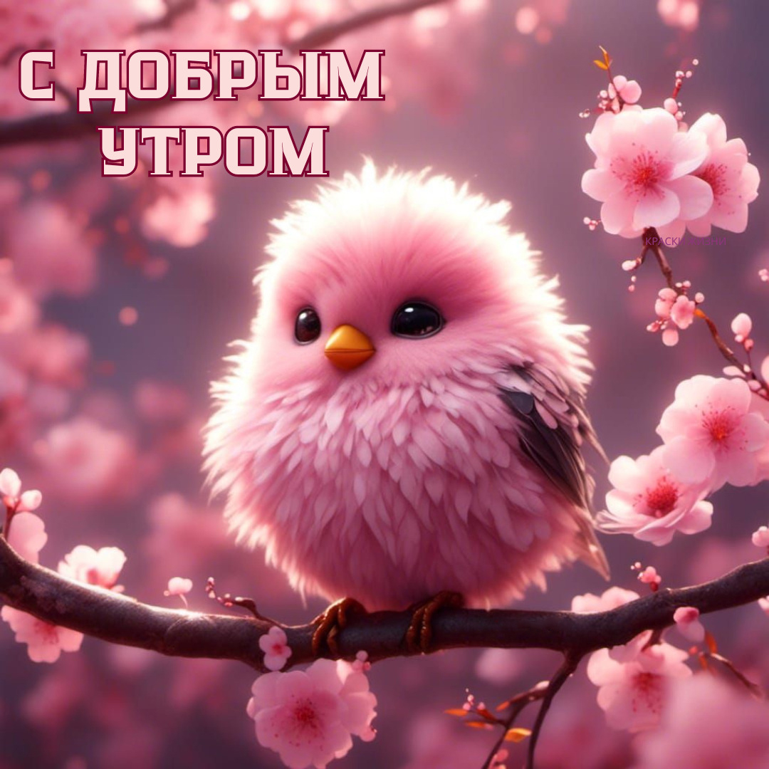 Открытка с добрым весенним утром.