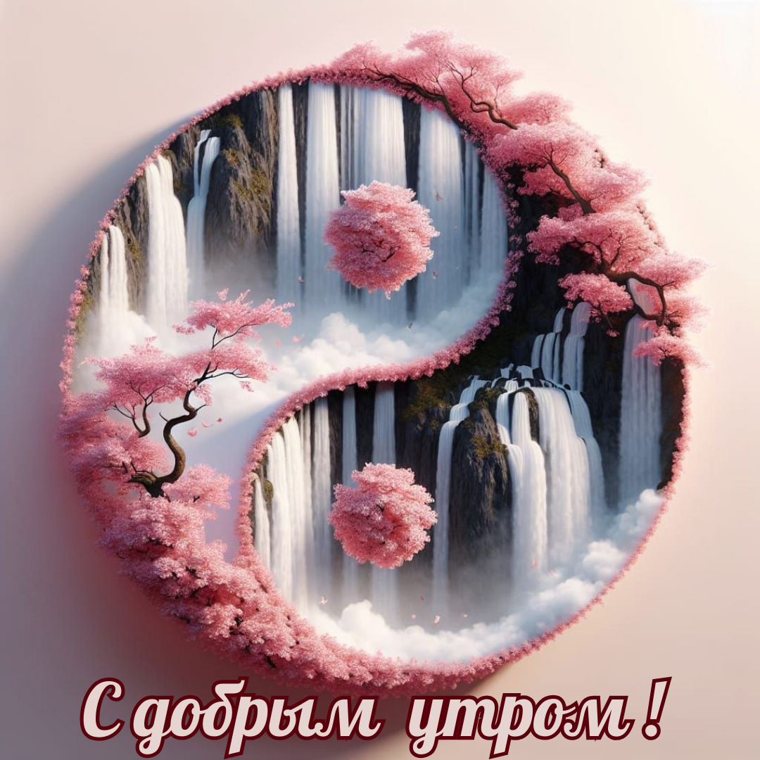 Открытка с добрым весенним утром.