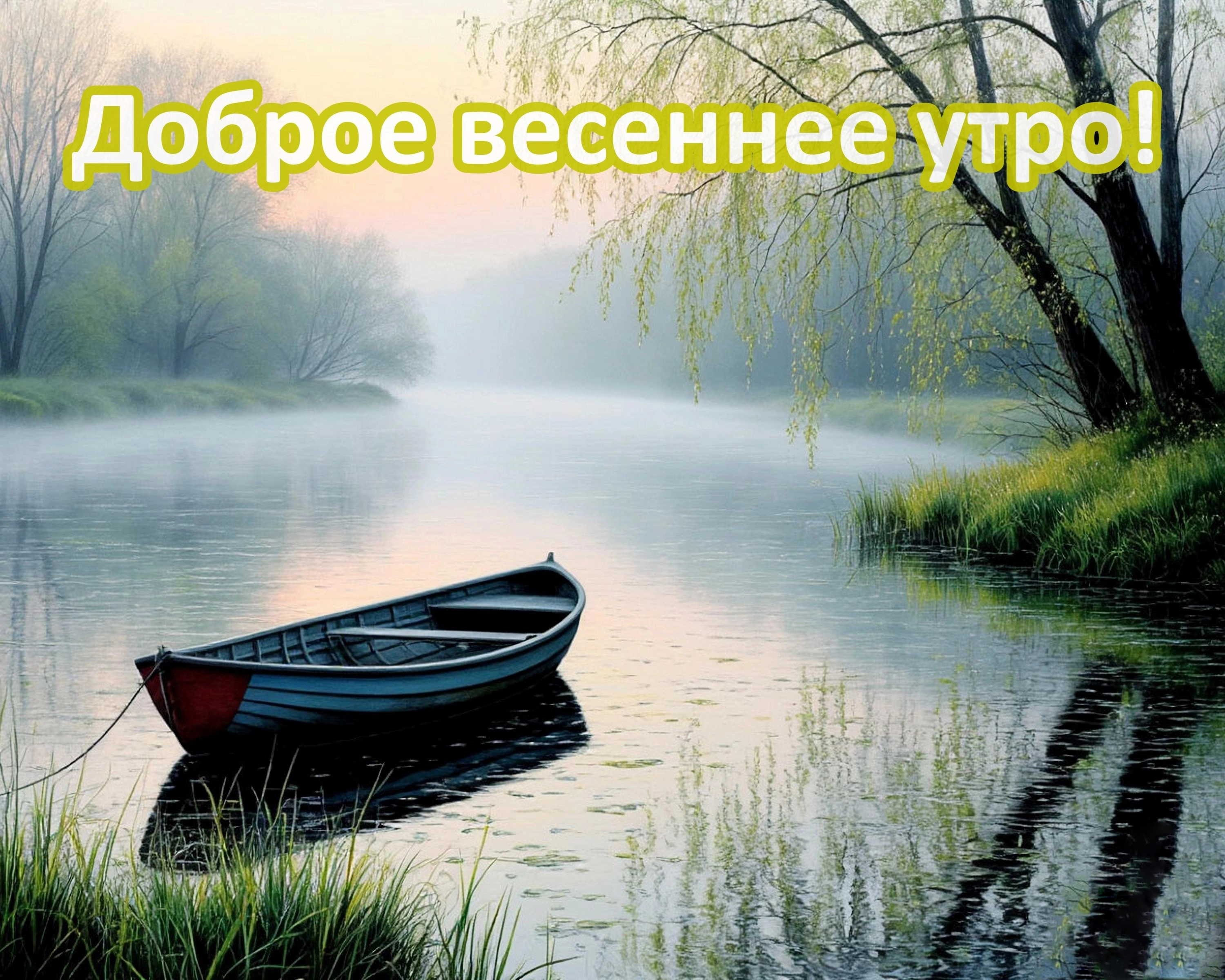 Открытка с добрым весенним утром.