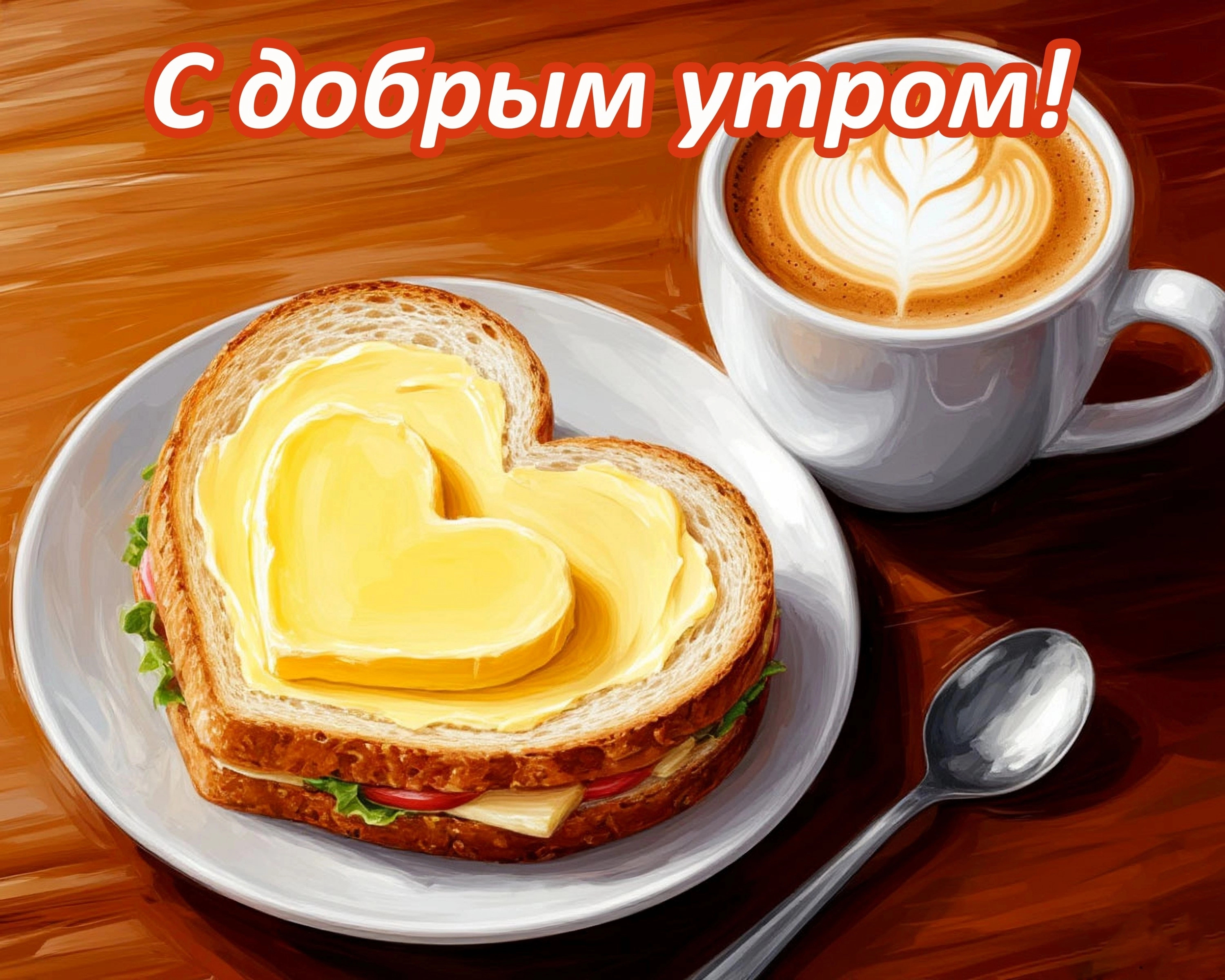 Открытка с добрым весенним утром.