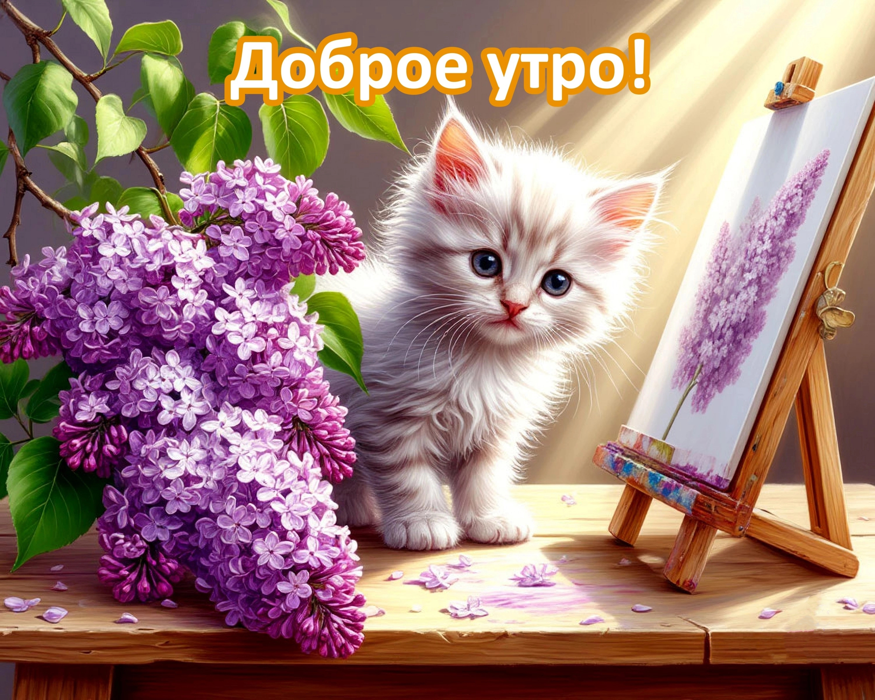 Открытка с добрым весенним утром.