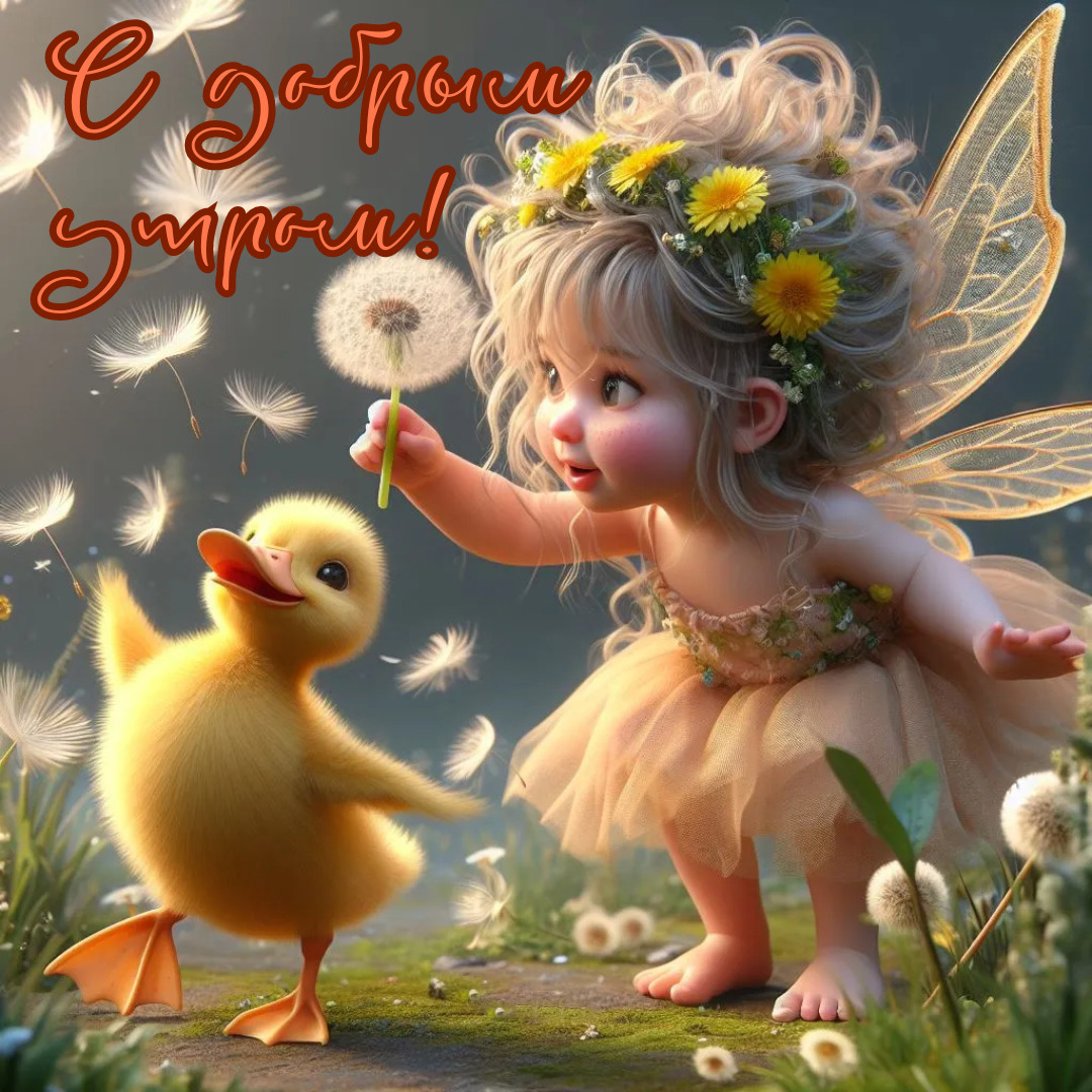 Открытка с добрым весенним утром.