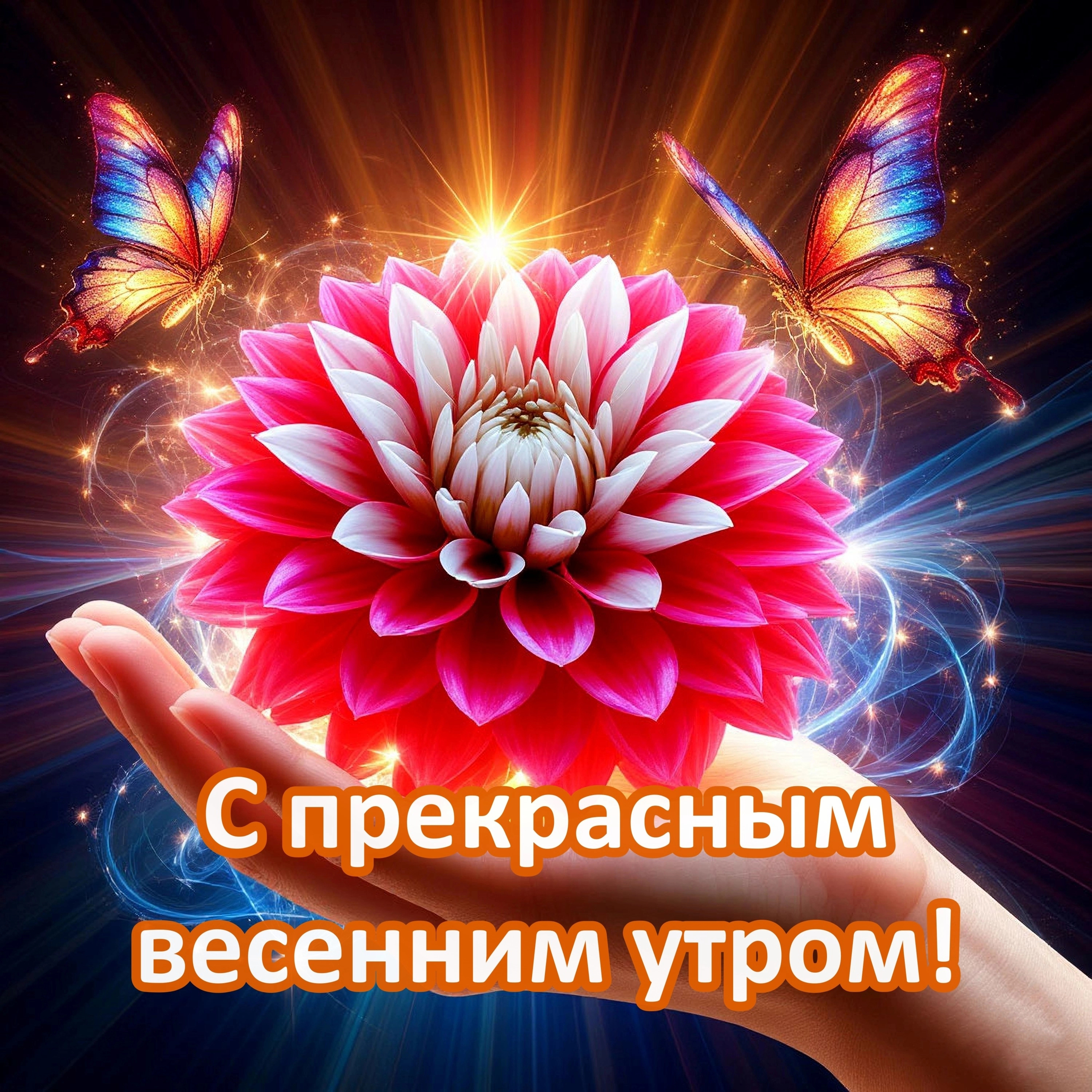 Открытка с добрым весенним утром.