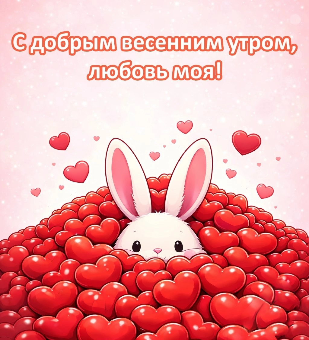 Открытка с добрым весенним утром.