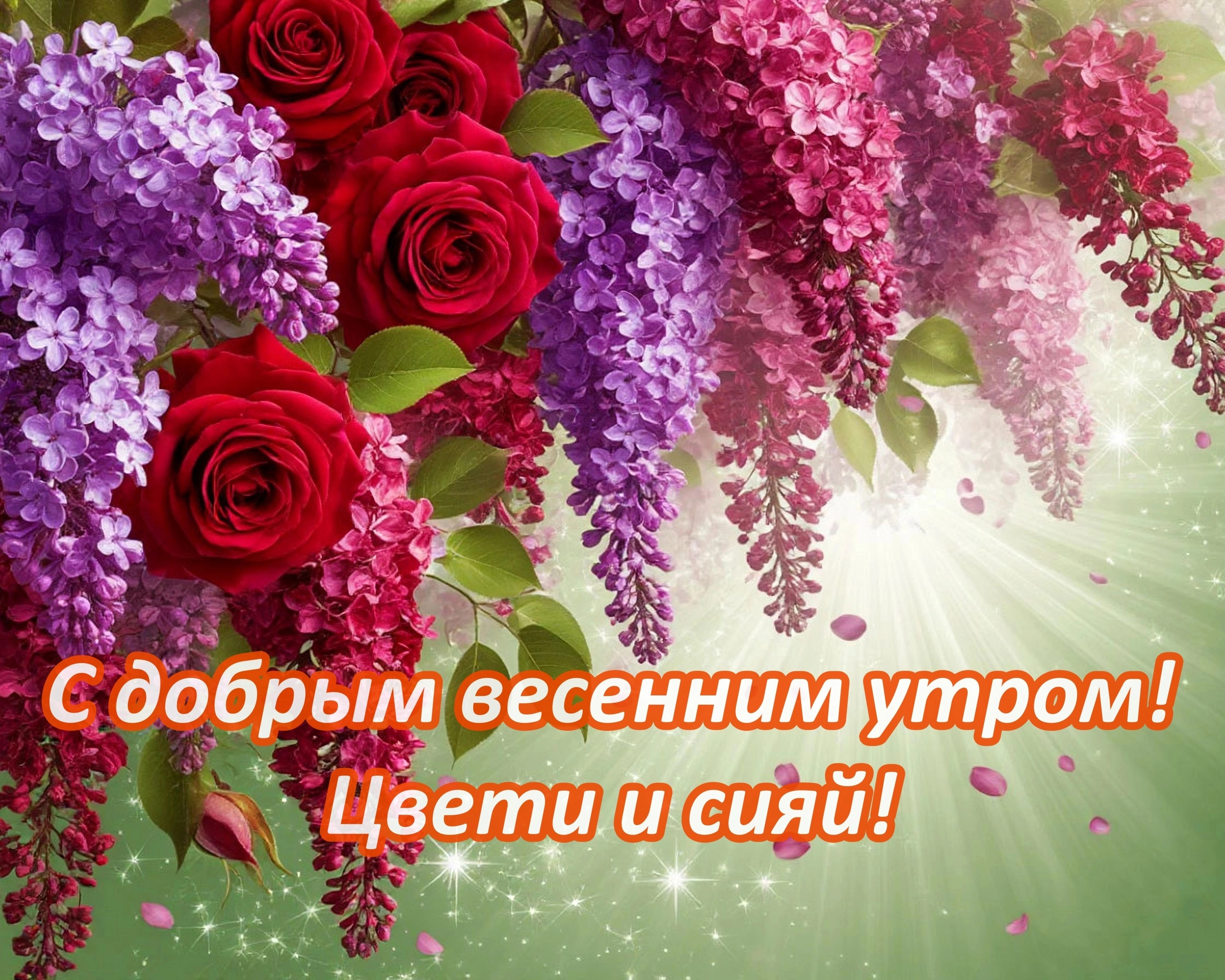 Открытка с добрым весенним утром.