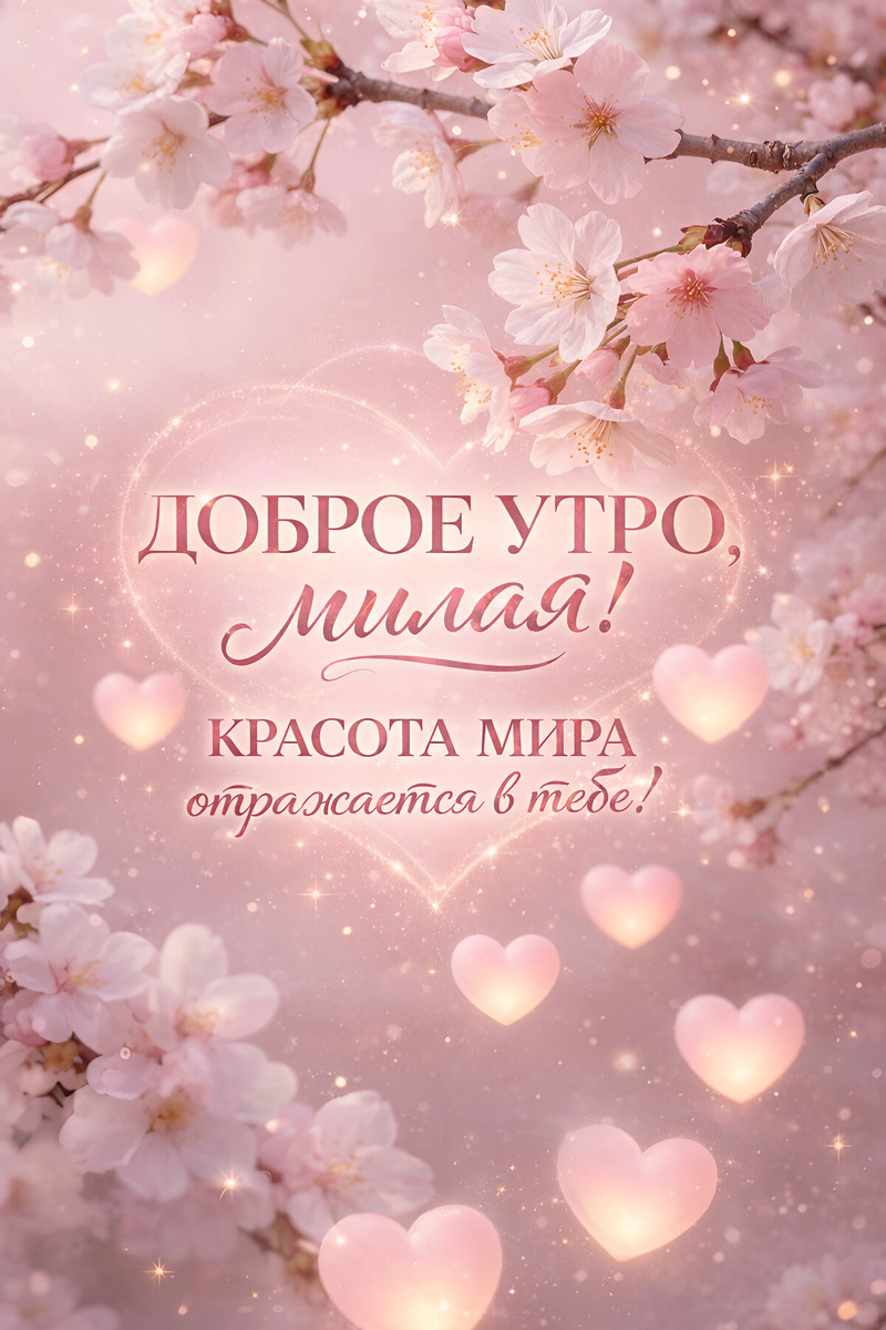 Открытка с добрым весенним утром.