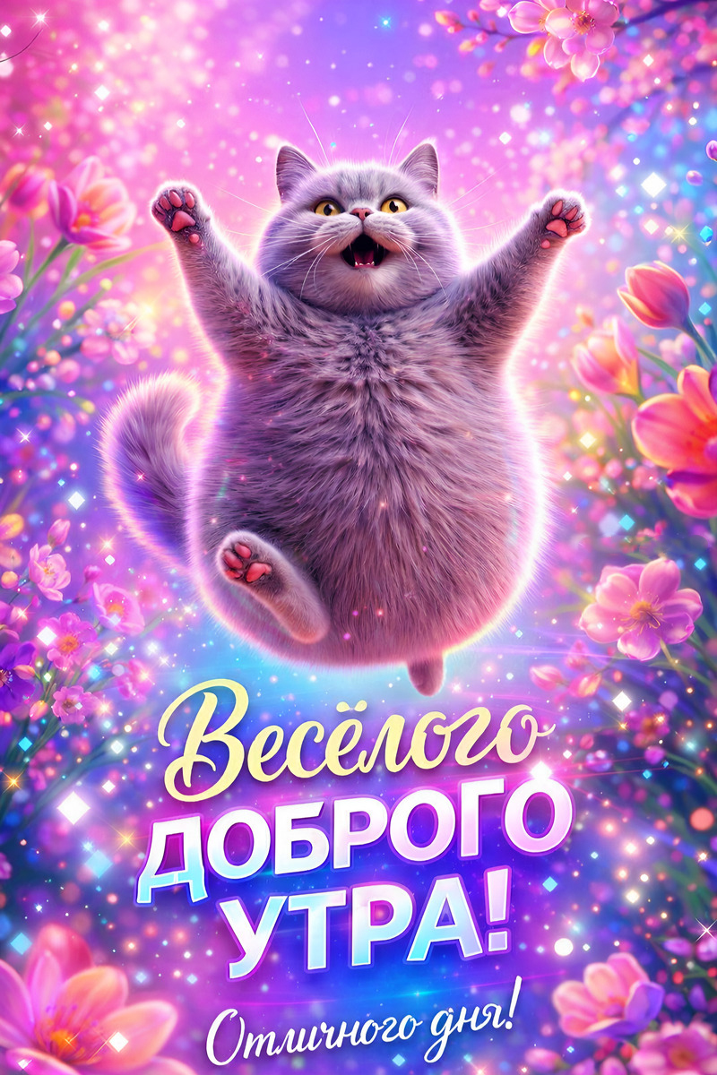 Открытка с добрым весенним утром.