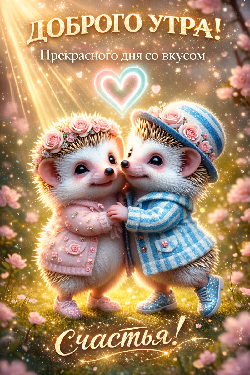 Открытка с добрым весенним утром.