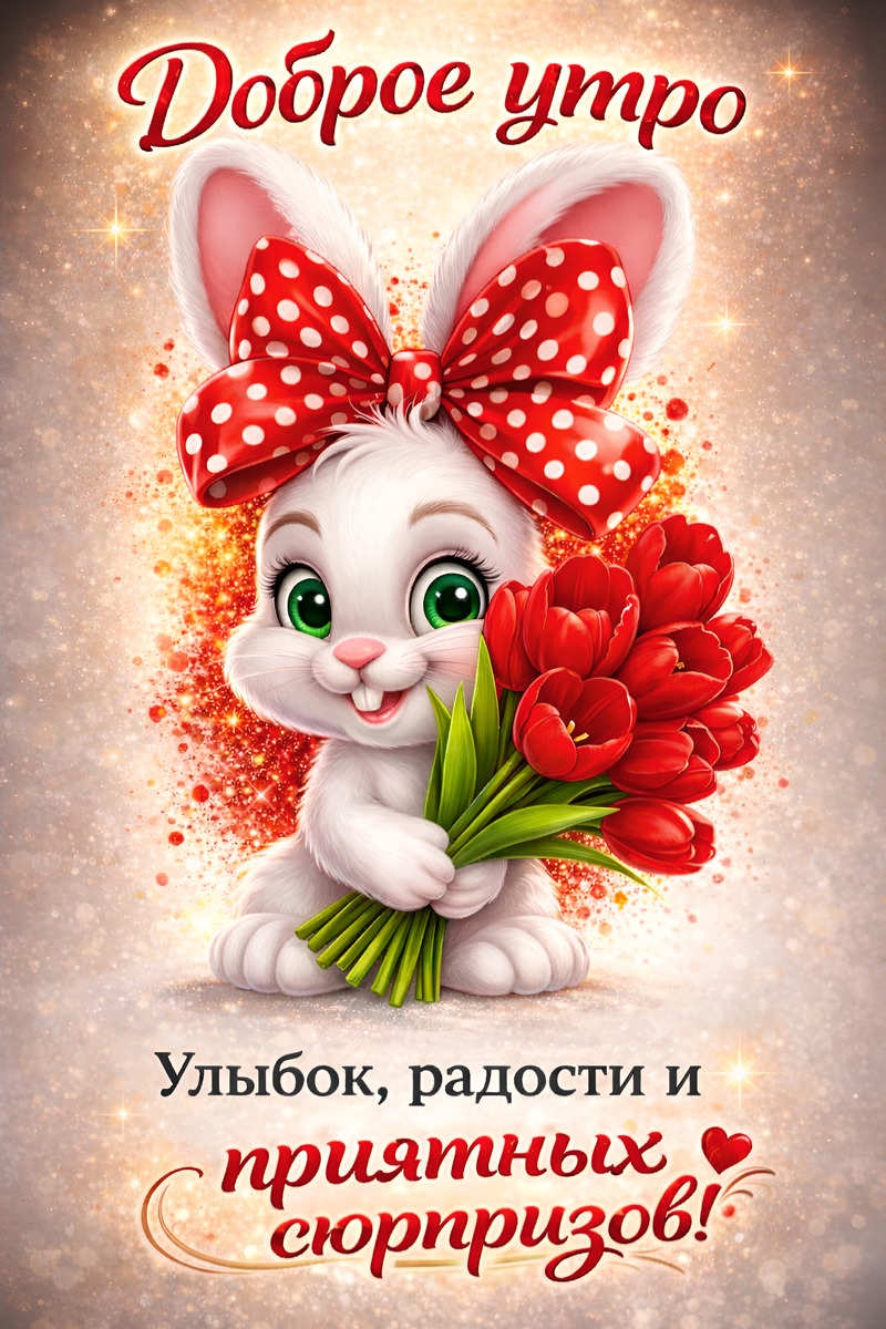 Открытка с добрым весенним утром.