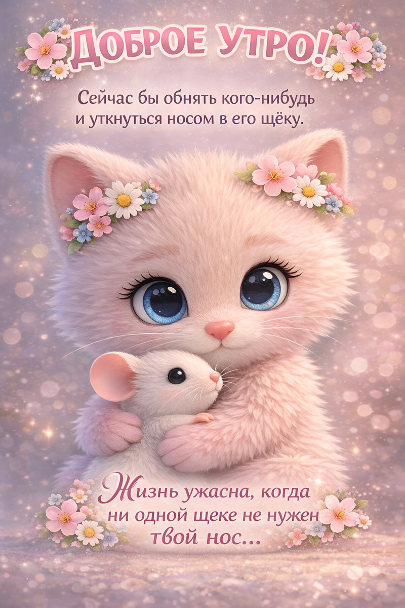 Открытка с добрым весенним утром.