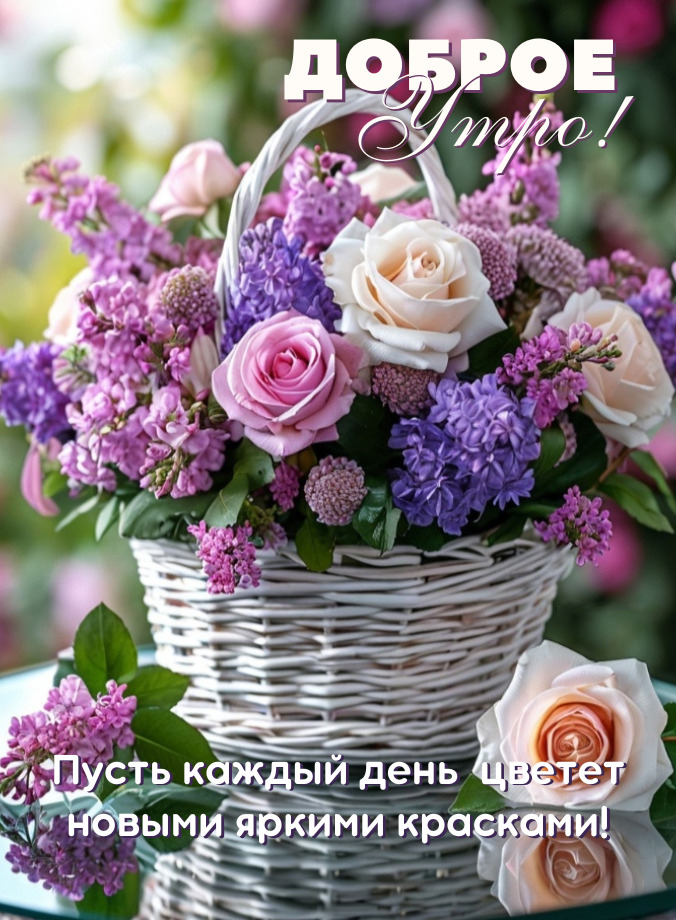 Открытка с добрым весенним утром.