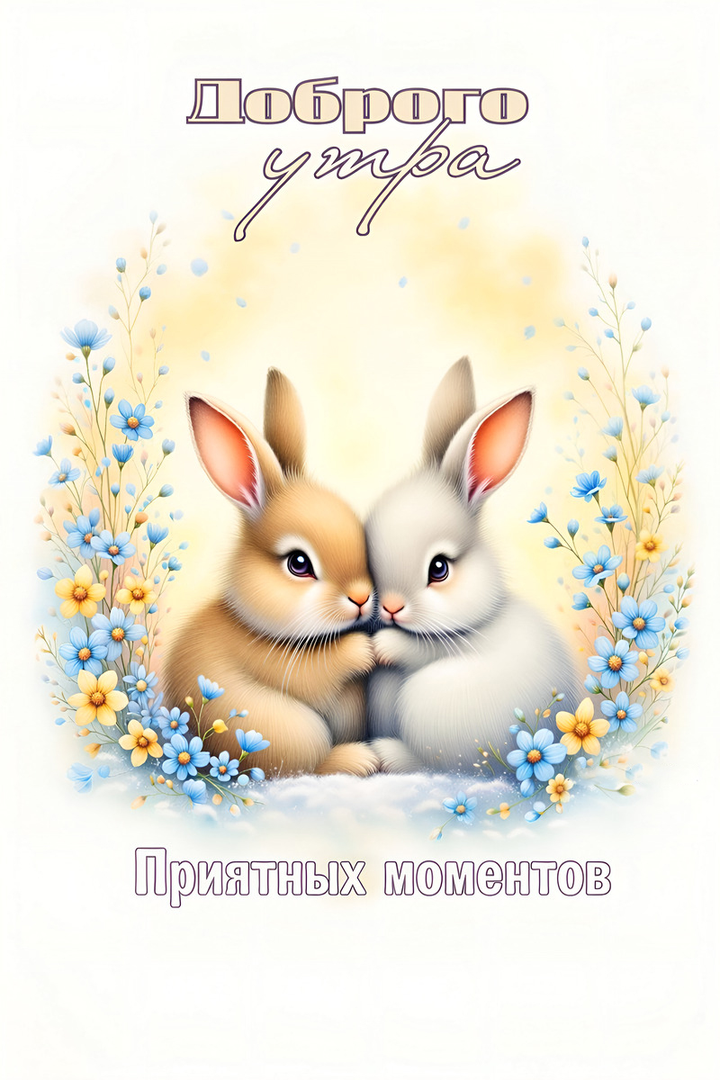 Открытка с добрым весенним утром.