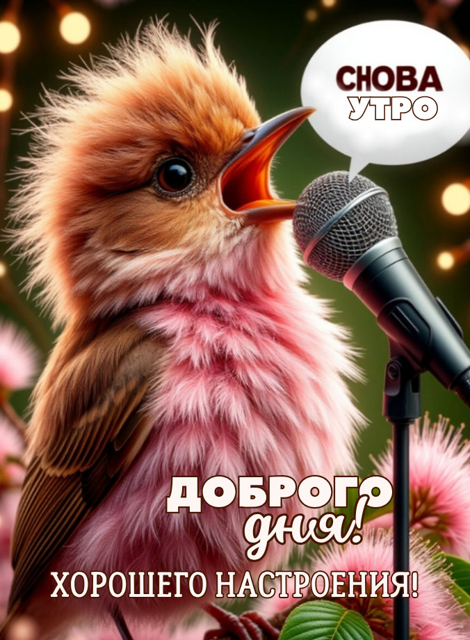 Открытка с добрым весенним утром.