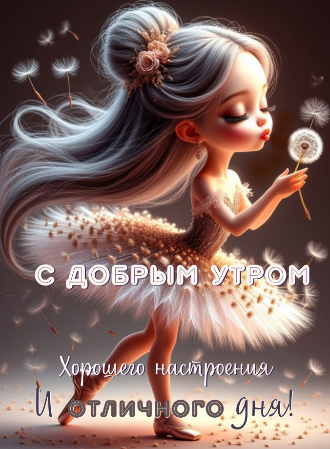 Открытка с добрым весенним утром.