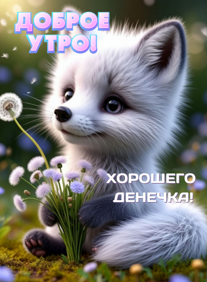 Открытка с добрым весенним утром.