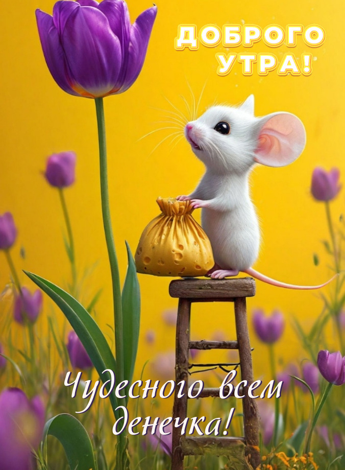 Открытка с добрым весенним утром.