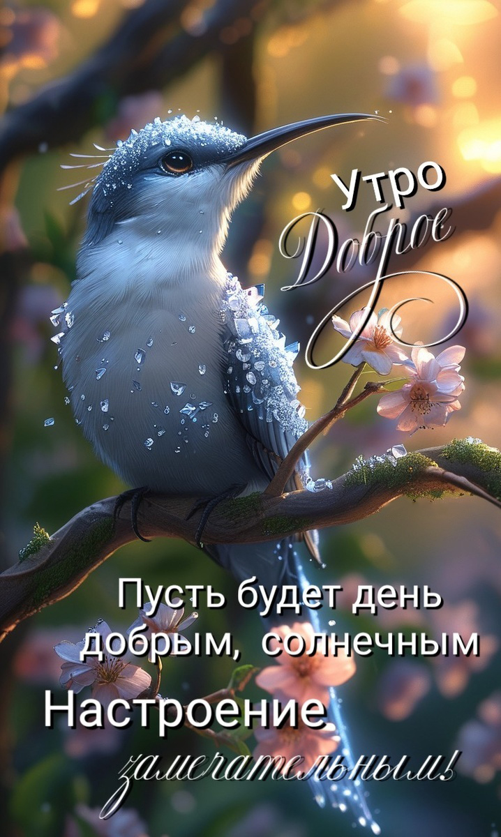 Открытка с добрым весенним утром.