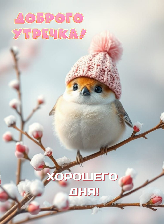 Открытка с добрым весенним утром.