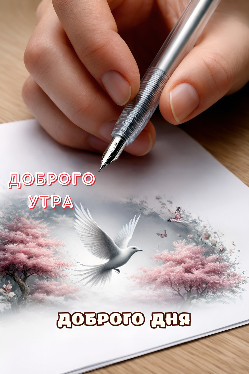 Открытка с добрым весенним утром.