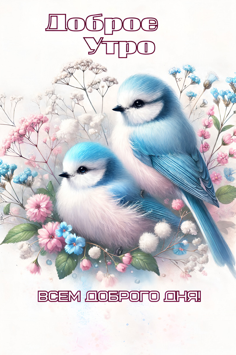Открытка с добрым весенним утром.