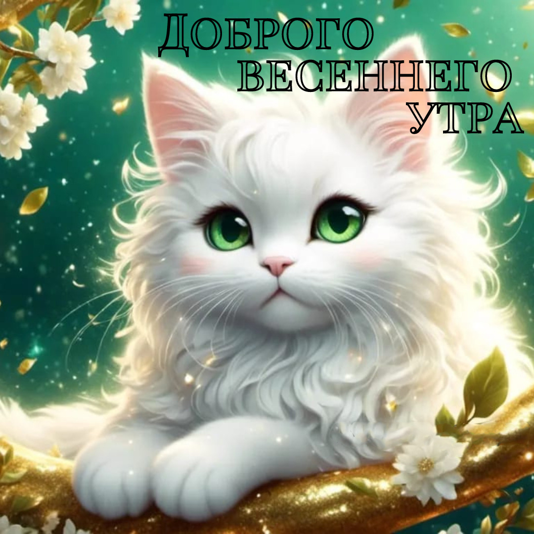 Открытка с добрым весенним утром.
